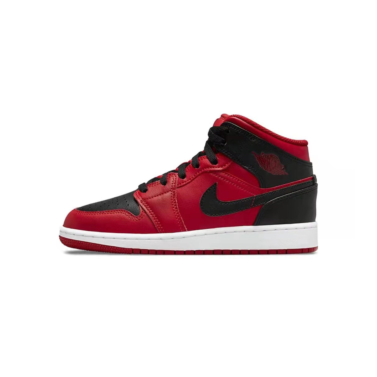 NIKE, negro con rojo