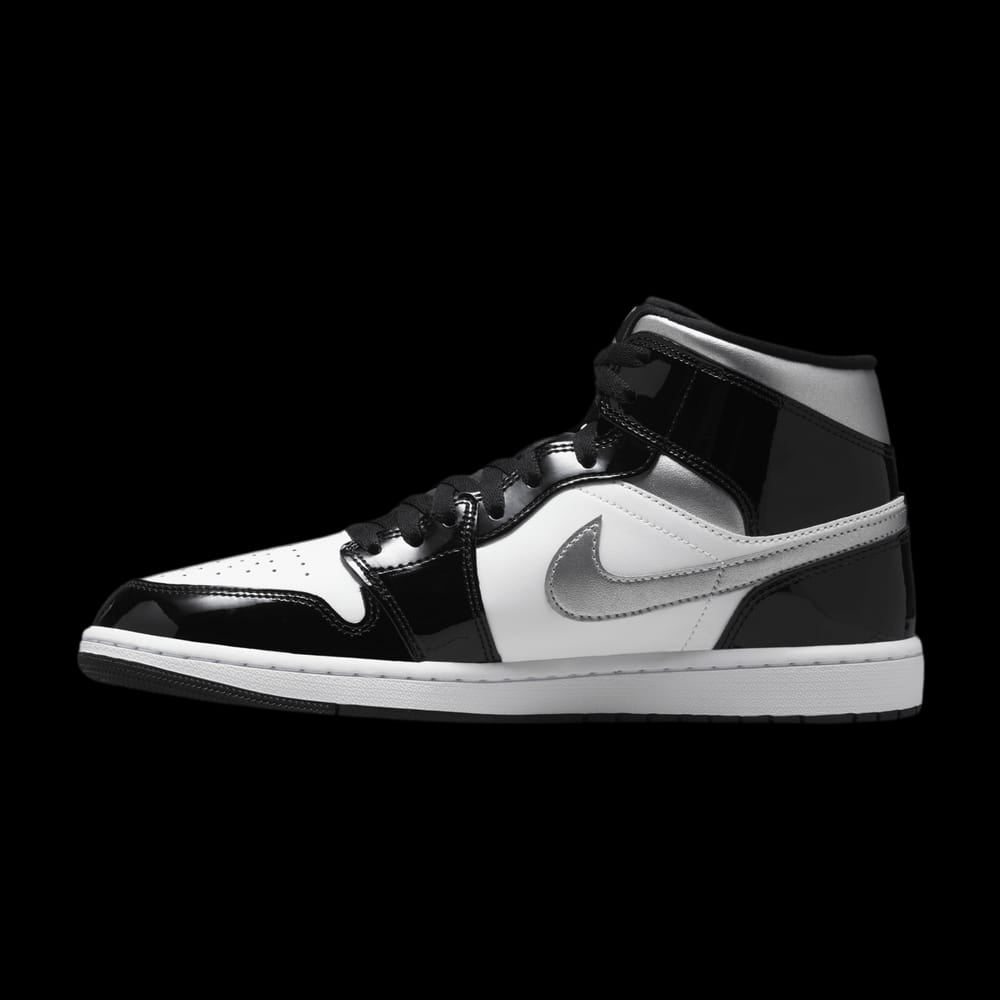 Jordan 1 Mid Black Silver